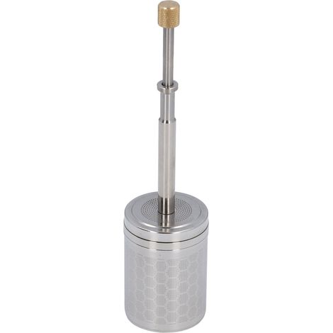 Kaffeefilter mit Pressmechanismus, Edelstahl, Federantrieb, wiederverwendbarer Kaffeefilter für Zuhause und unterwegs (1/5)