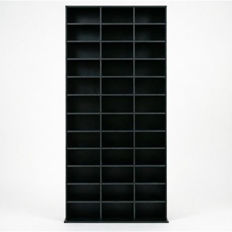 Libreria porta CD e DVD in MDF nero MODENUIT (1/4)