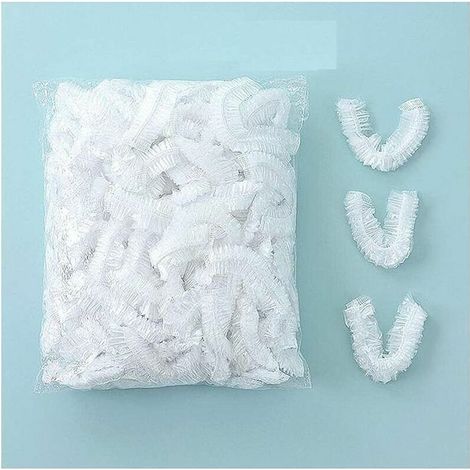 100PCS Transparent Plastic Elastic Food Covers, Stretchable Food Covers, Reusable Cling Film to Protect Vegetables and Fruits, Fridge Storage (1/2)