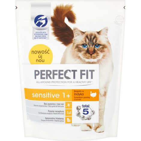 Perfect Fit Sensitive Trockenfutter für Katzen mit Truthahn 750 g 1 Stück.