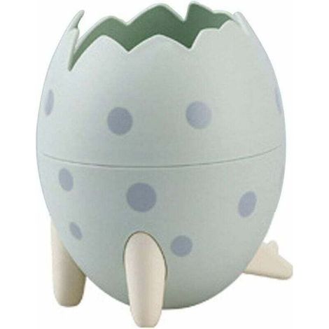 Poubelle en Forme d'oeuf de Dinosaure de Dessin Animé Corbeilles à Papier Poubelle de comptoir en Plastique Poubelle pour Cuisine Bureau Domicile de Bain Dortoir 12 8cm Vert (1/4)