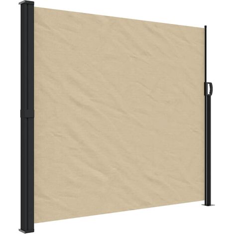vidaXL Auvent latéral rétractable beige 180x500 cm