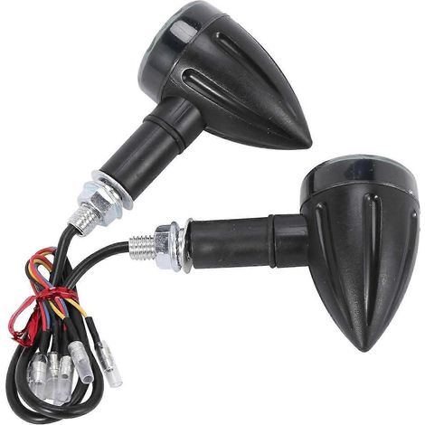2 unidades de intermitentes para motocicleta con 6 LED, intermitentes universales para locomotora. (1/4)