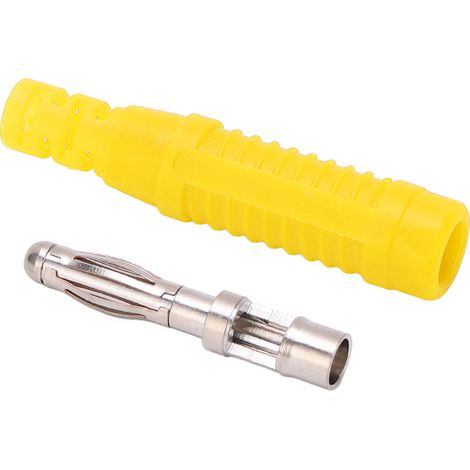 10 pièces Connecteurs Banane Mâle 4mm en Cuivre Rouge avec Boîtier pour Équipements de Test (1/5)