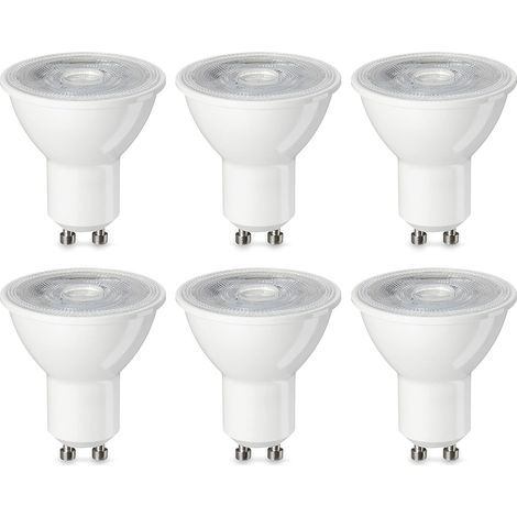 Lot de 6 ampoules spot LED E27 5 W (équivalent 50 W) lumière chaude Intensité non variable