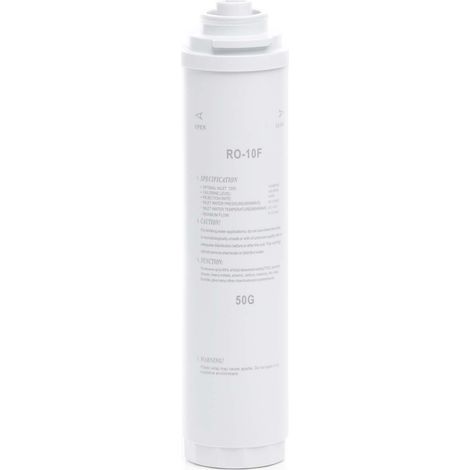 Naturewater RO-10F-50G – Umkehrosmose Membran mit 50 GPD 190 l/Tag, Ersatzmembran für Umkehrosmoseanlage, Osmosefilter, Wasserfilter für Trinkwasser