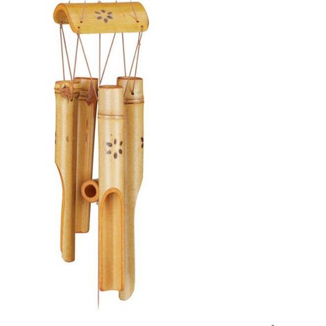 Carillon À Vent - Bambou - 73 cm - Extérieur Intérieur - Résistant Aux Intempéries - 1 Pièce (1/5)