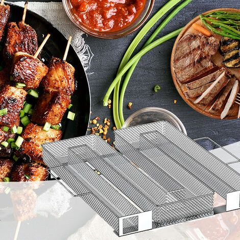 BBQ-Kaltrauchgenerator aus Edelstahl, 22,5 x 17,5 x 4,5 cm, Kaltrauchgenerator (1/5)