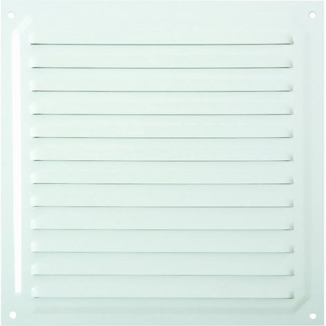 Brinox B70580D - Griglia di ventilazione 20 x 20 cm, colore: Bianco laccato