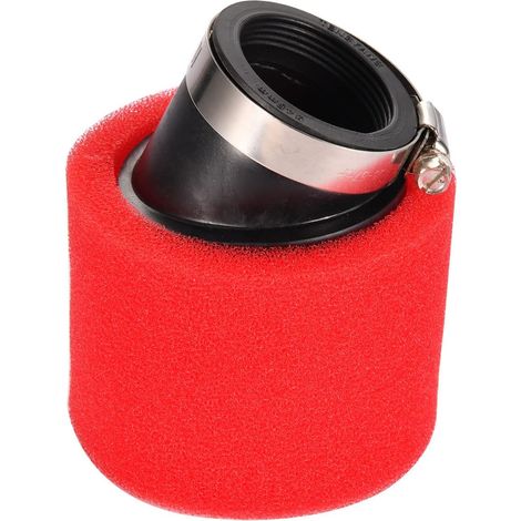 1 Filtre à air, 45mm, mousse rouge, tube coudé, pour KLX CRF 125cc 150cc (1/5)
