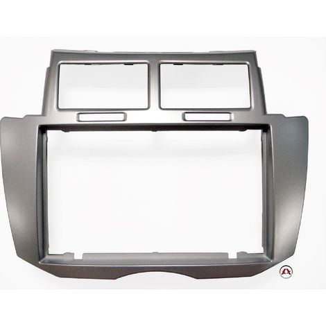 Facade Autoradio 2Din compatible avec Toyota Yaris 09-11 argent