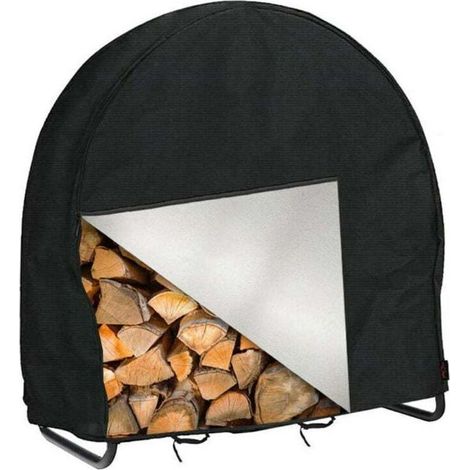 Couverture de support de bois de chauffage, couverture de meubles de terrasse de jardin extérieure Couverture de bois de chauffage imperméable et antipoussière,24inch (1/4)
