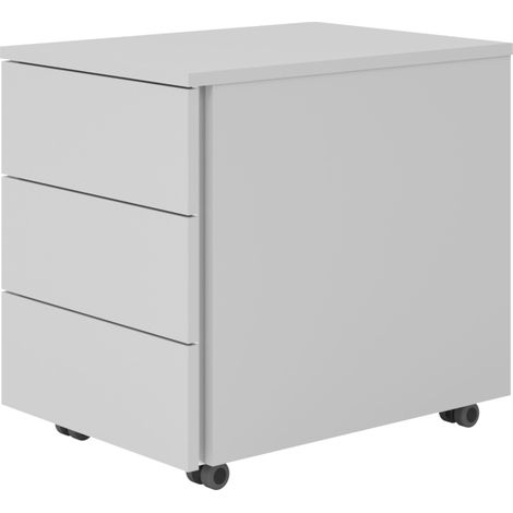 bümö lite Rollcontainer - mit 3 Schubladen Grau