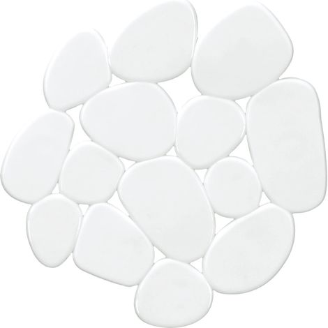 Kleine Wolke Badewanne antirutschmatte Mini Sassolino weiß 6-teilig