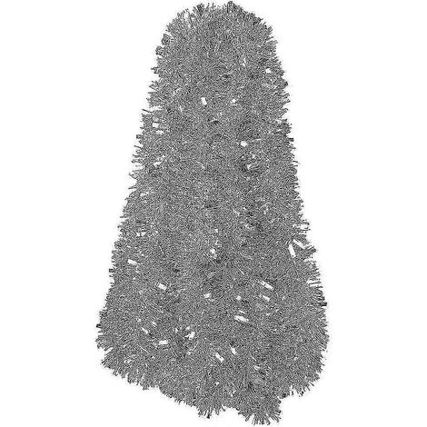 Guirlande de 10 m de guirlande argentée duveteuse pour décorations de sapin de Noël, de mariage et de fête d'anniversaire (1/5)