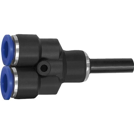 Riegler Y-Steckverbindung, Stecknippel 12 mm »Blaue Serie«, Schlauch-Ø 12 (1/3)