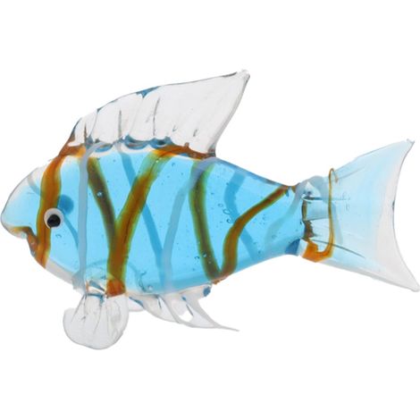 Briefbeschwerer in Fischform aus blauem Glas mit innovativem und elegantem Design