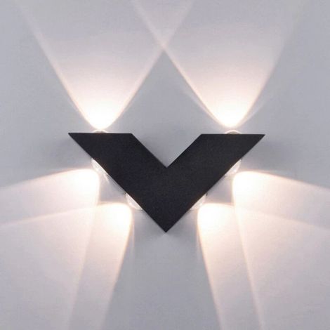 Wall Wall-mounted Outdoor Led 6W, 3000K Fixture Modern TO Lighting Toward The High And Toward The Bottom, In Shape Of V And Waterproof, Waterproof Ip65 (1/5)