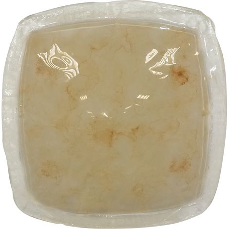 Plafonnier carré motif marbre E27 60W Borgo Candellux