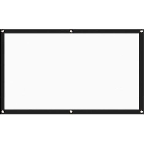 1 Écran de projection,100 pouces,format 16:9,pliable,tissu polyester,extérieur (1/5)