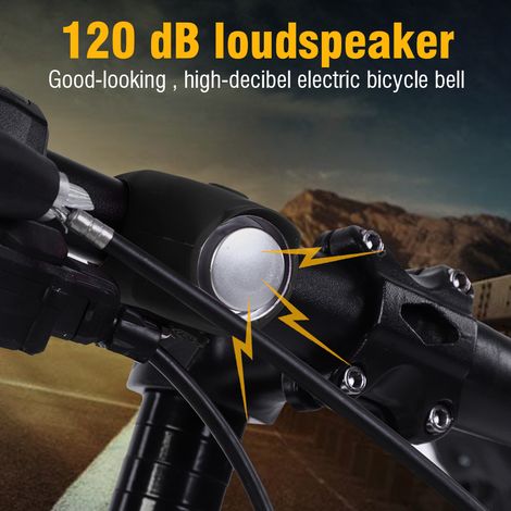 Sonnettes électriques pour vélo de montagne, 4 couleurs, accessoires pour guidon de vélo (1/5)