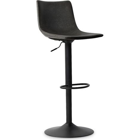 Barhocker im Vintage-Stil in Schwarz. Kollektion SOUL