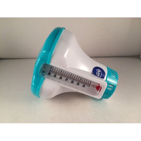 Dosatore Galleggiante DS - Dosatore pastiglie da 20gr. con termometro metacril (1/3)