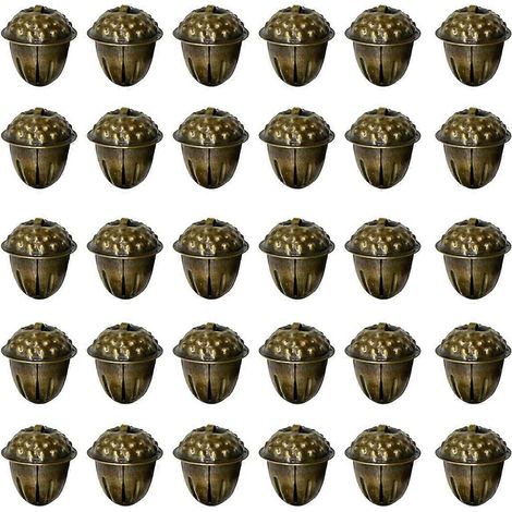 50 antike Weihnachtsglocken aus Bronze, 3 cm (1,2 Zoll) (1/5)