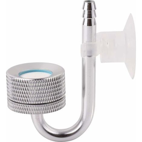 Atomizzatore per acquario, sistema diffusore, diffusore di CO2 per acquario, reattore di anidride carbonica acquatica per piante acquatiche, per pesci d'acquario e vasche (argento) (1/4)