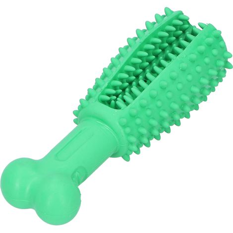 Brosse à dents en caoutchouc pour chien, jouet de nettoyage des molaires, vert L (1/5)