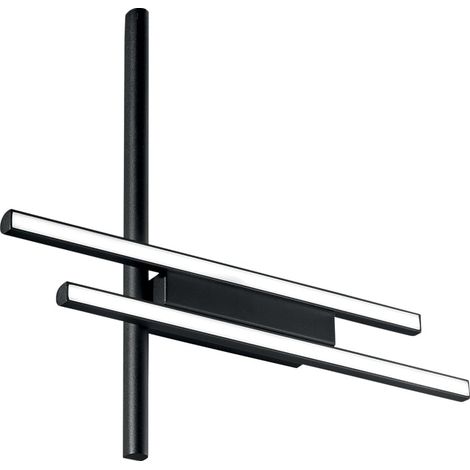 Applique murale LED design moderne dimmable Movida 3 - Noir (1/2)