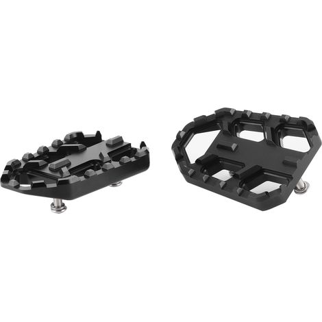 Breite CNC-gefräste Aluminium-Motorradfußrasten, passgenaue Pedale für Suzuki DL650, DL1000, V-Strom 650XT/1000XT, schwarzes Fußrasten-Set, robustes Zubehör (1/5)