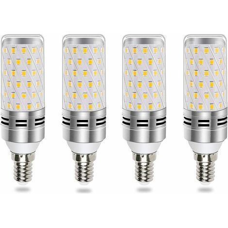 Ampoule E14 LED 16W Blanc Froid 6000K, Équivalent Halogène E14 100W 120W, 1600LM, 360° Lumiere, AC 175-265V, Ampoule E14 Bougie LED pour Lustre/Applique/Lampe Chevet, non-dimmable, lot de 4-Karteo (1/5)