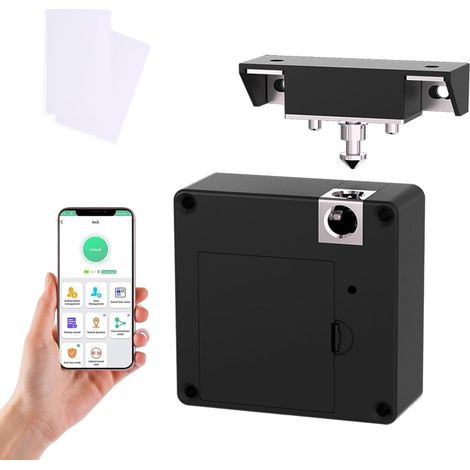 Serrure Connectée RFID pour Tiroirs et Armoires, Verrou Intelligent Invisible de Sécurité pour Maison et Bureau (1/5)