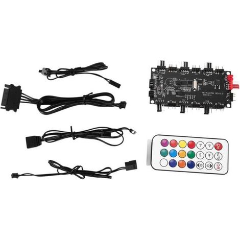 Splitter LED - 5 Voies - 5 V DC - Connecteur 3 Broches JST - Pour Bande LED Flexible - Boîtier ABS - Fixation Adhésive - 1 Pièce (1/5)