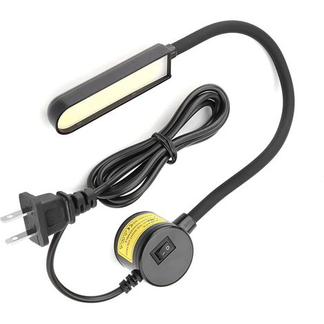 Lampe de travail COB 6 W pour machine à coudre, base magnétique réglable, prise américaine 110-265 V (1/5)
