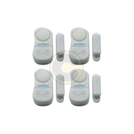 Avidsen kit 4 pz miniallarme bloccatapparelle magnetici per porte finestre (1/2)