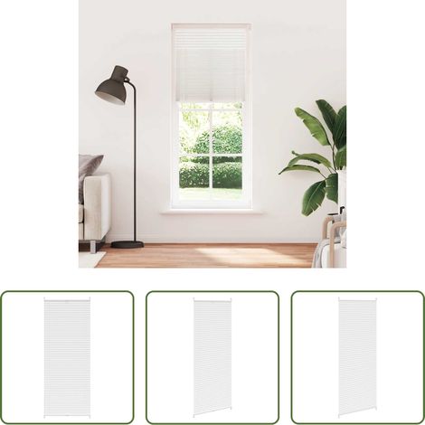 Store solaire - Store plissé 90x200 cm Blanc (1/5)