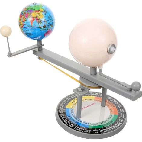 Maquette du système Terre-Soleil-Lune - Appareil pédagogique de géographie Terre-Soleil-Lune - Planétarium-21.00X17.00X10.50CM (1/4)