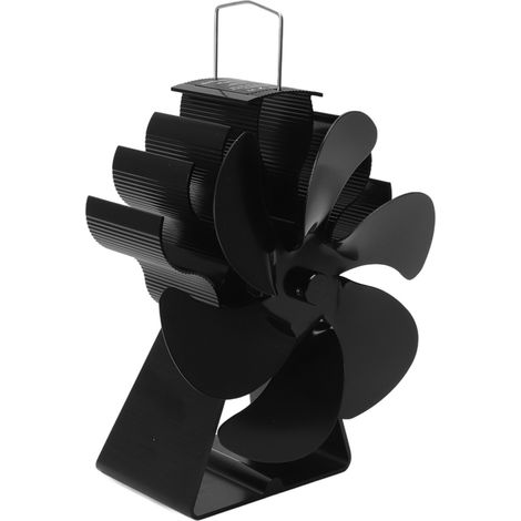 Ventilateur de poêle à bois à 6 pales, silencieux et résistant aux hautes températures. (1/5)