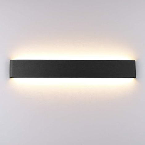 Applique Murale LED Intérieur 20W 61cm, Lampe Murale Aluminium Moderne, Éclairage Mural pour Salons, Chambres, Couloirs, 1990 Lumen, Blanc Chaud 3000K, Noir (1/5)