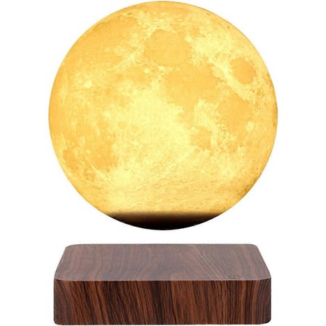 Schwebendes Mond-Nachtlicht, 360°-Drehung, schwebende magnetische Mondlampe mit 3 Farben, für Zuhause, Büro oder Schlafzimmer (US-Stecker). (1/5)