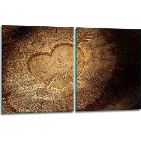 2 plaques de protection en verre pour poêle 40x52 bois (1/5)