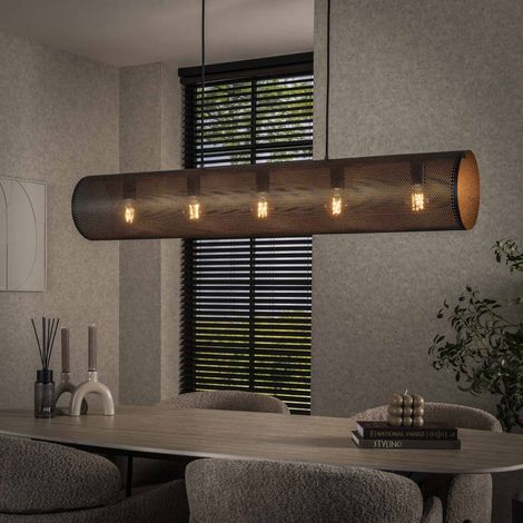 Hängelampe Knox 5-light Mesh schwarz