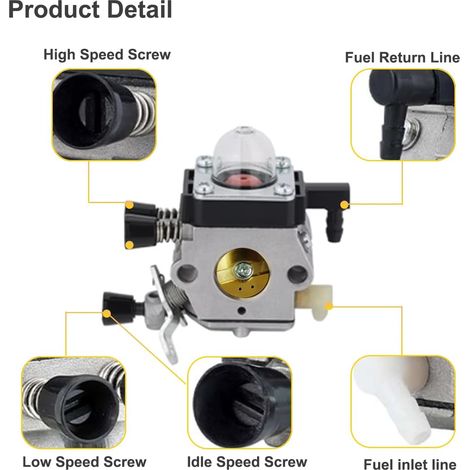 Carburatore fs38 per STIHL FS 38 fs55r fs45 fs46 fs55 fs55c FS 55r 2 - ricambio per trituratore ibrido Zama c1q - s282 4140 120 0623 41401200623b