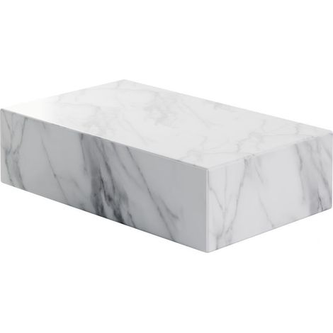 Steinberg Serie 541 Beistelltisch, Light Marble, SOLIDSurface, (1/2)