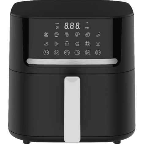 Friggitrice ad aria 7 LT 1600 WATT 12 programmi di cottura Display digitale frontale nera Design Elegante e Moderno (1/4)
