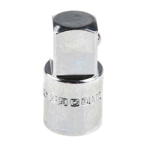 Facom – Adaptateur carré 3/8" 34.5 mm – Chrome – Pour clé à douille – Usage professionnel – Compatible avec douilles 1/2"