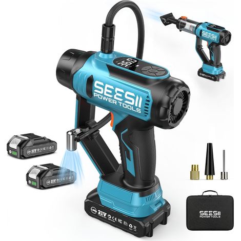 150 PSI Wireless LED Dual Battery Tyre Compressor (1/5)