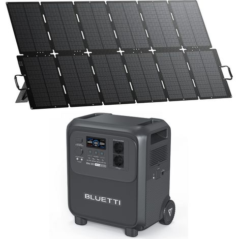 Kit BLUETTI Elite 320 avec Panneau Solaire 500 W - Batterie 3200 Wh, Générateur solaire 2x1800W
